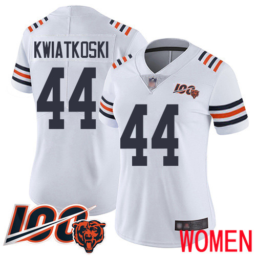 Chicago Bears Limited White Women Nick Kwiatkoski Jersey NFL Football #44 100th Season